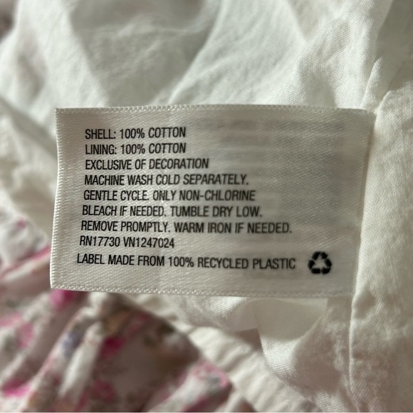 LoveShackFancy Dress Target Women's Sleeveless Lined Tiered Ruffle Floral XS - Picture 4 of 7